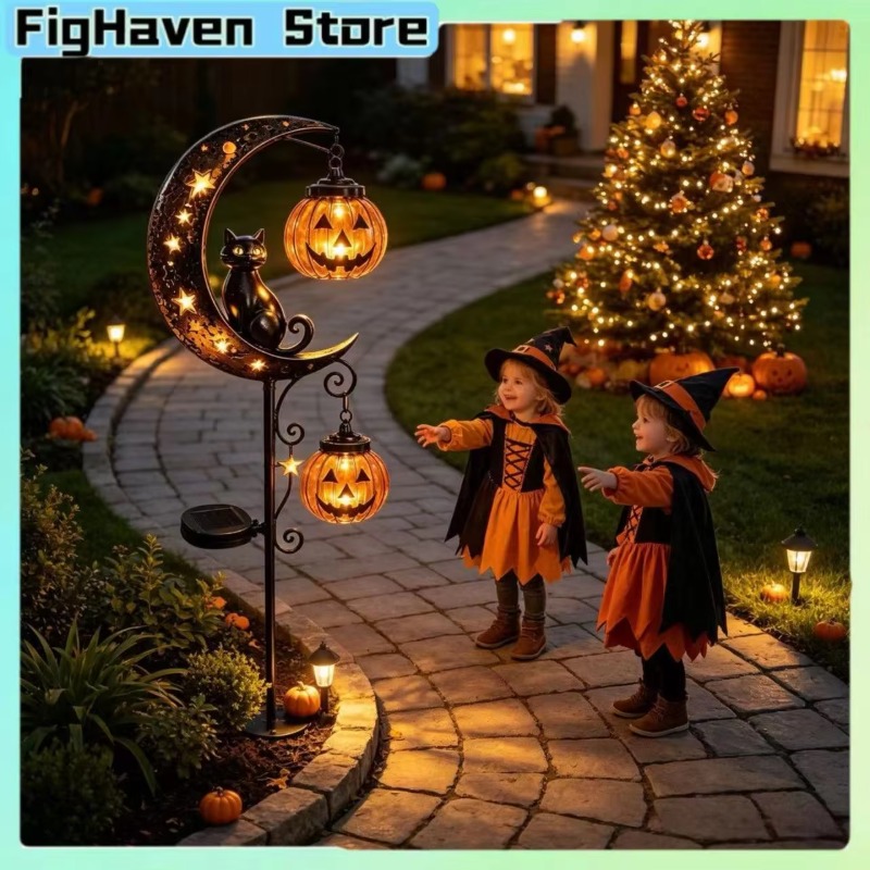 Halloween Solar Garden Stake L - огляд і ціна Led Moon Lamp