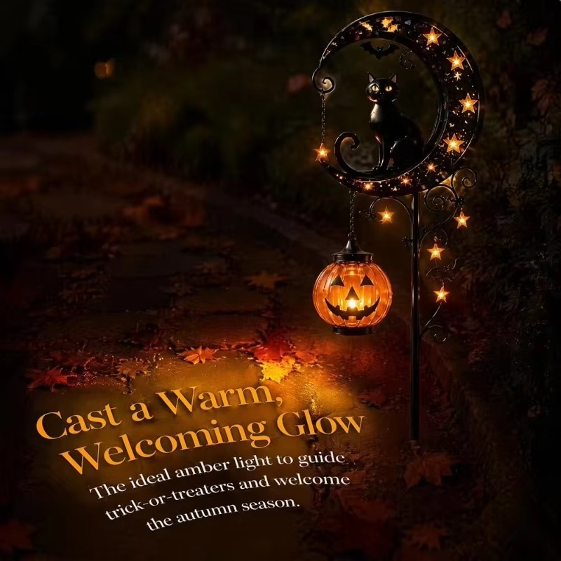 Halloween Solar Garden Stake L - огляд і ціна Led Moon Lamp