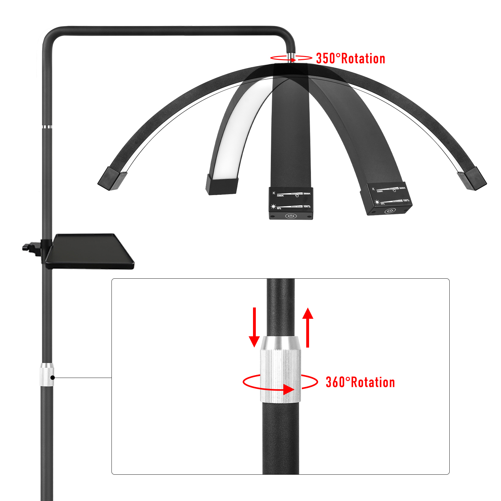 FOSOTO 40W Dimmable Bi-color T - огляд і ціна Led Moon Lamp