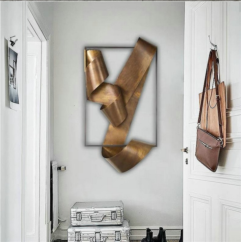 Creative ribbon art wall decor - огляд і ціна Lighting Metal Wall Decor