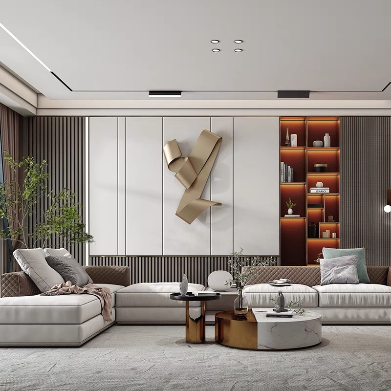 Creative ribbon art wall decor - огляд і ціна Lighting Metal Wall Decor