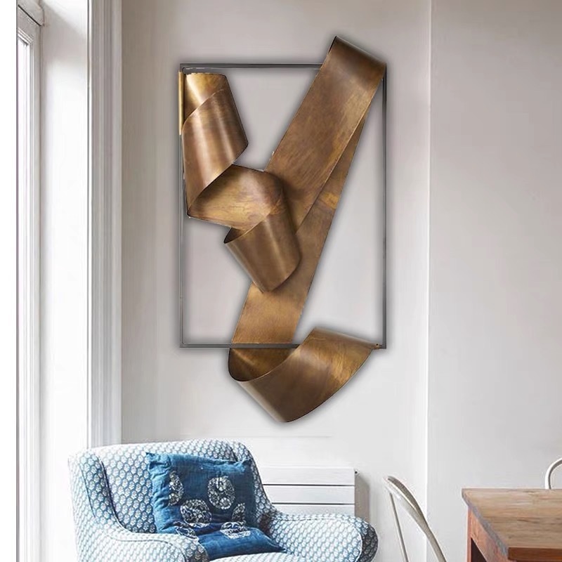 Creative ribbon art wall decor - огляд і ціна Lighting Metal Wall Decor