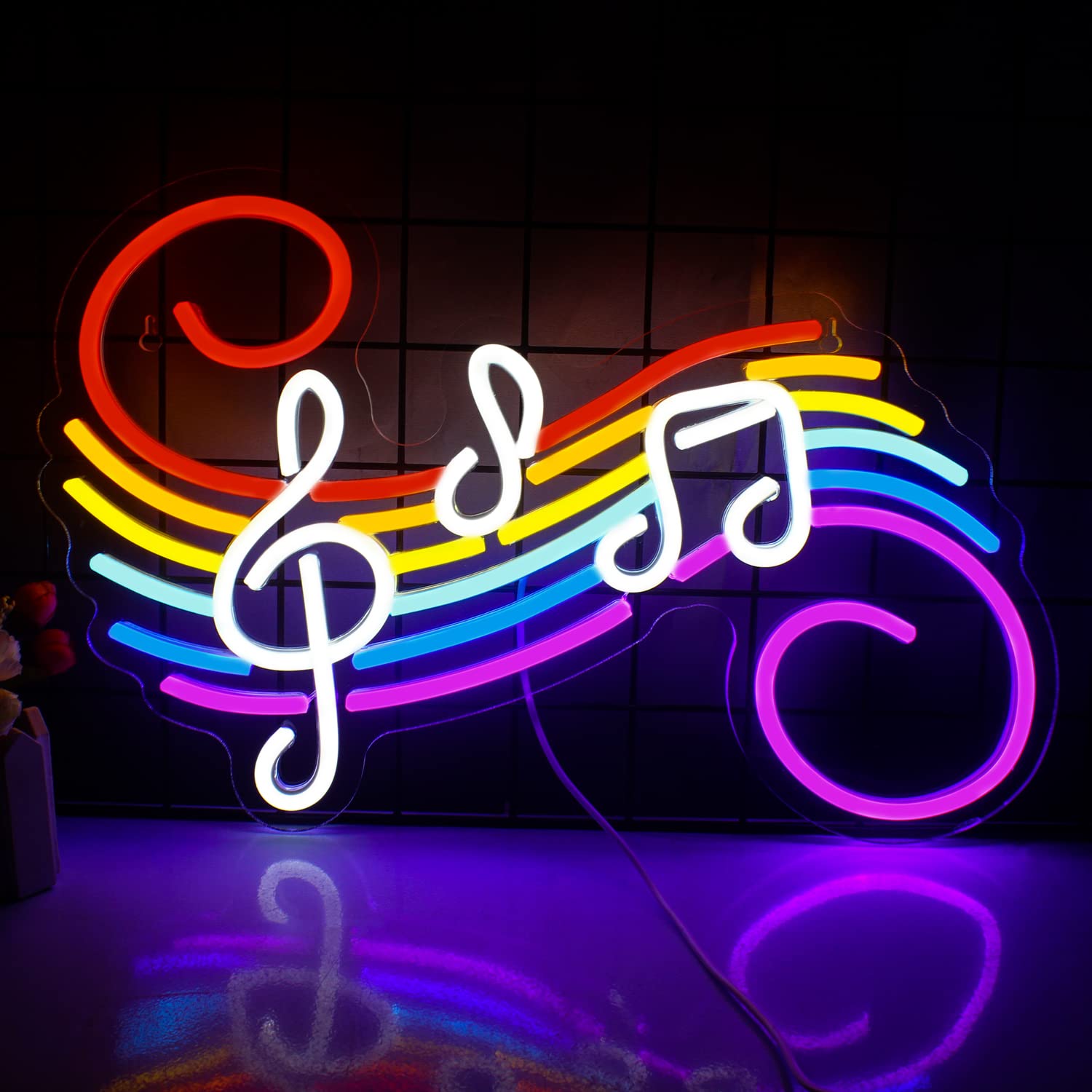 Music Notes Neon Sign Customiz - огляд і ціна Lighting Christmas Decor