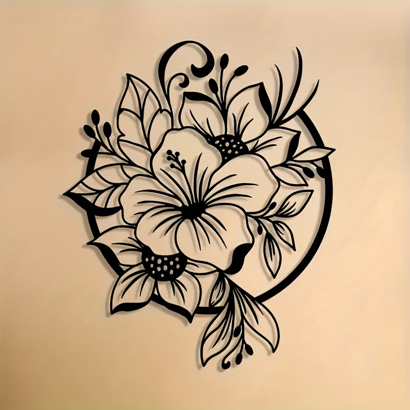 CIFBUY Metal Wall Art Lily Flo - огляд і ціна Lighting Metal Wall Decor