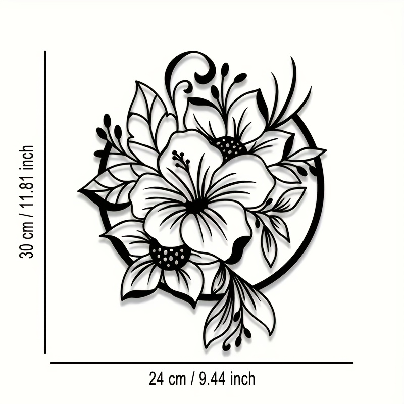 CIFBUY Metal Wall Art Lily Flo - огляд і ціна Lighting Metal Wall Decor