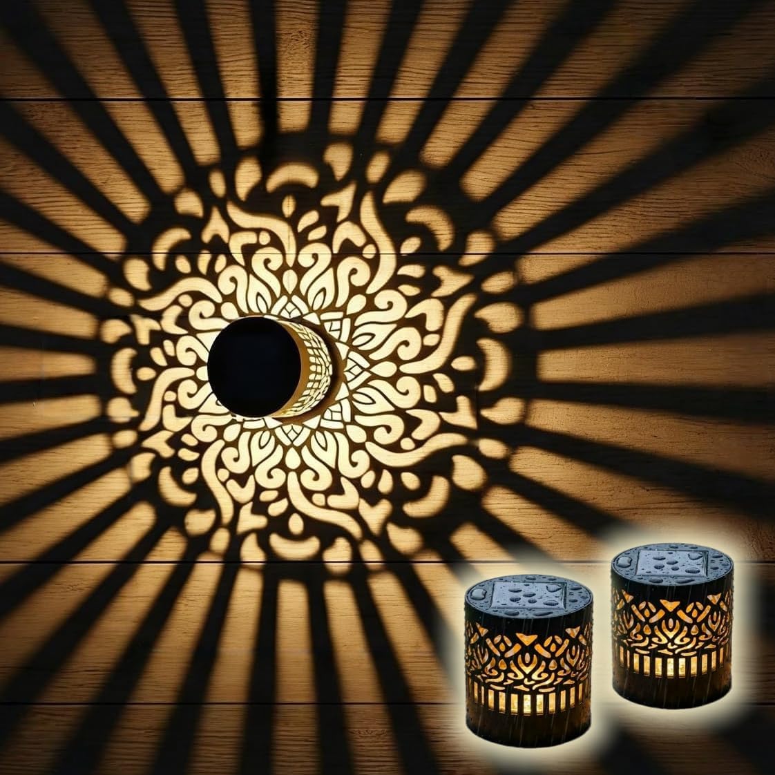 2 Units of Mandala Solar Power - огляд і ціна Lighting Metal Wall Decor