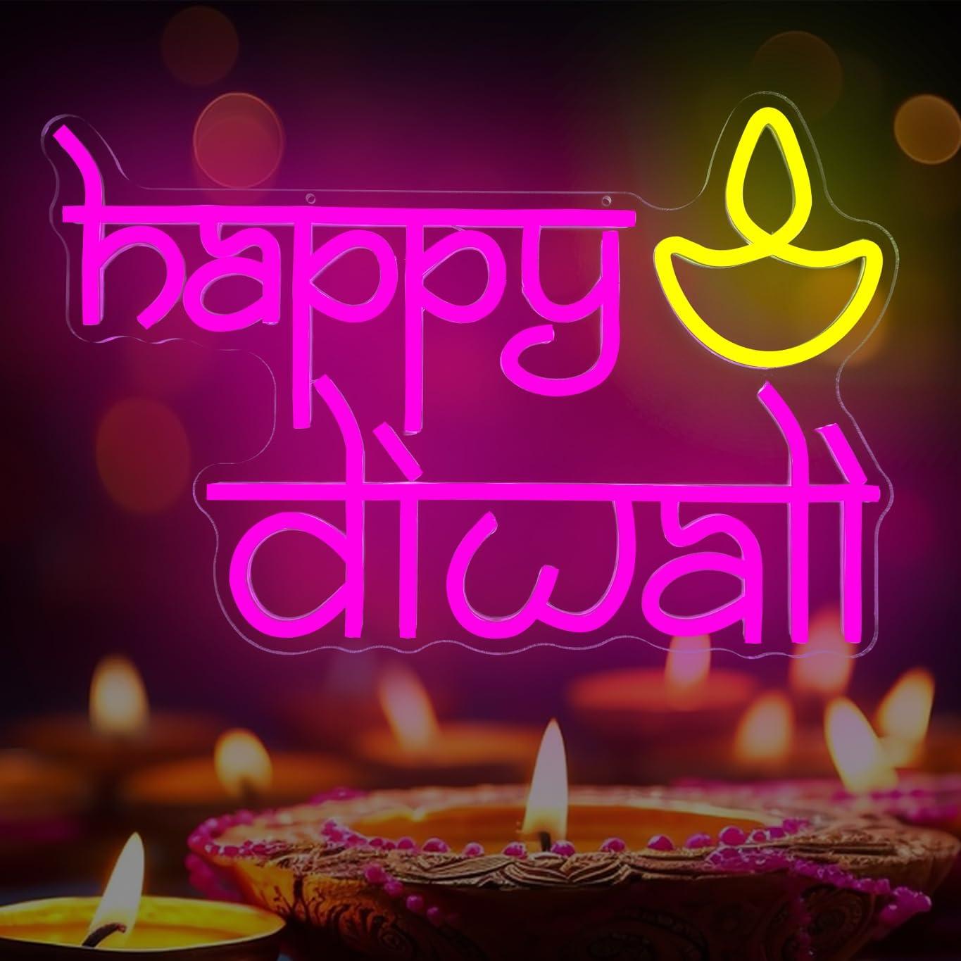 Happy Diwali Neon Sign USB Pow - огляд і ціна Led Lighting Wall Decor