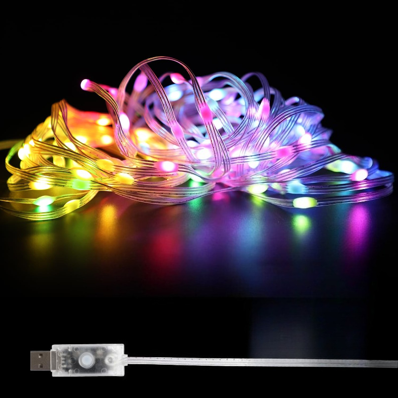 5/10M RGBIC USB LED String Lig - огляд і ціна Lighting Christmas Decor