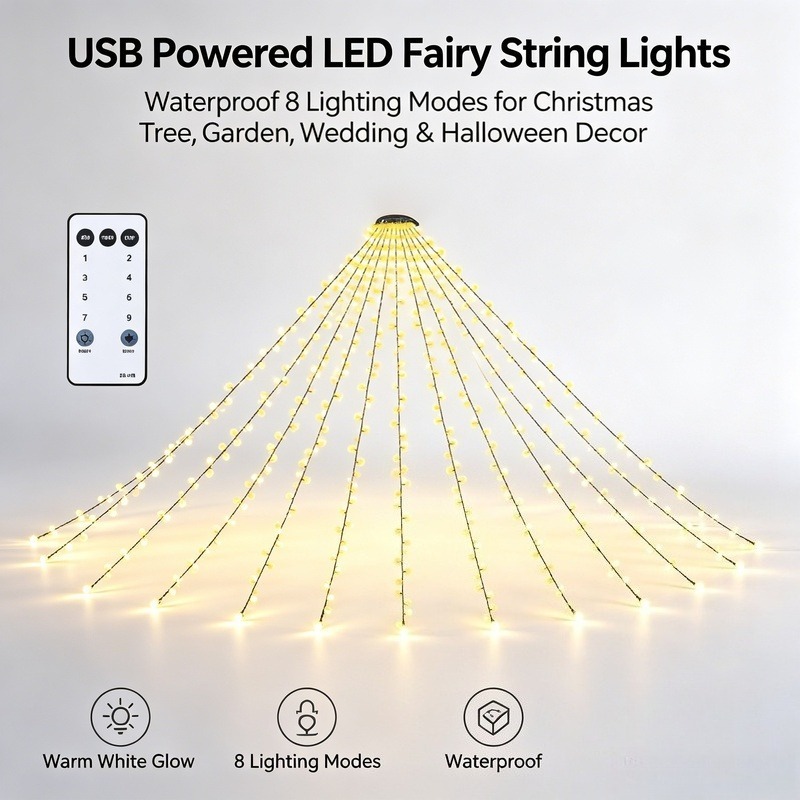 USB LED Fairy String Lights, W - огляд і ціна Lighting Christmas Decor