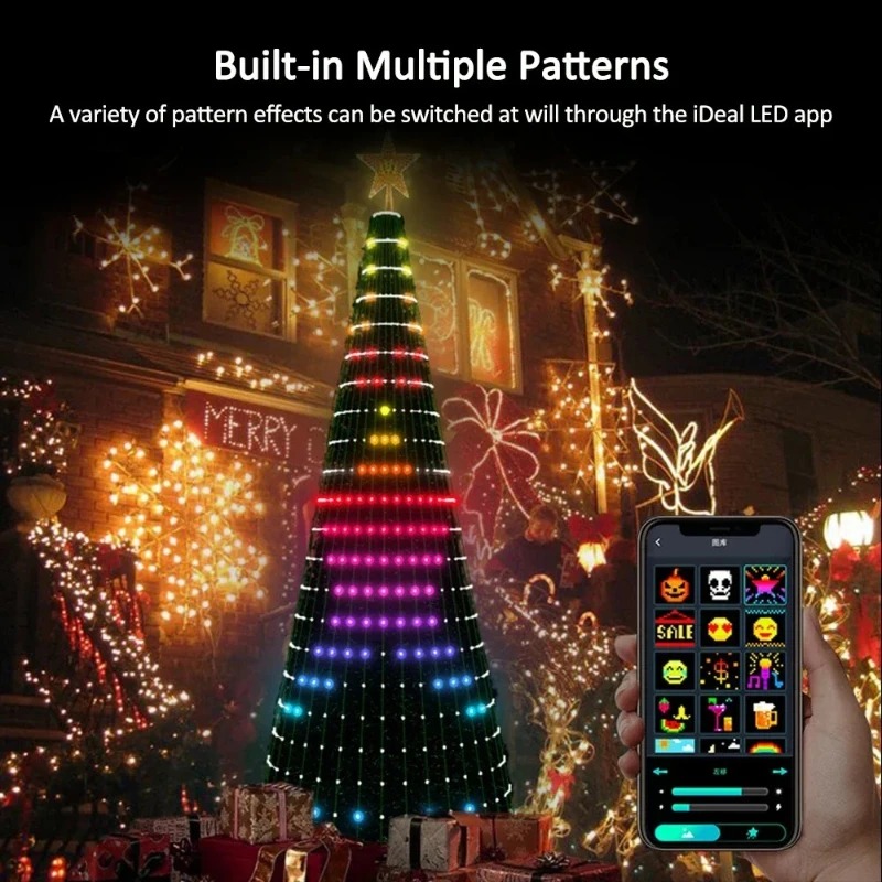 Christmas Star Tree Lights RGB - огляд і ціна Lighting Christmas Decor