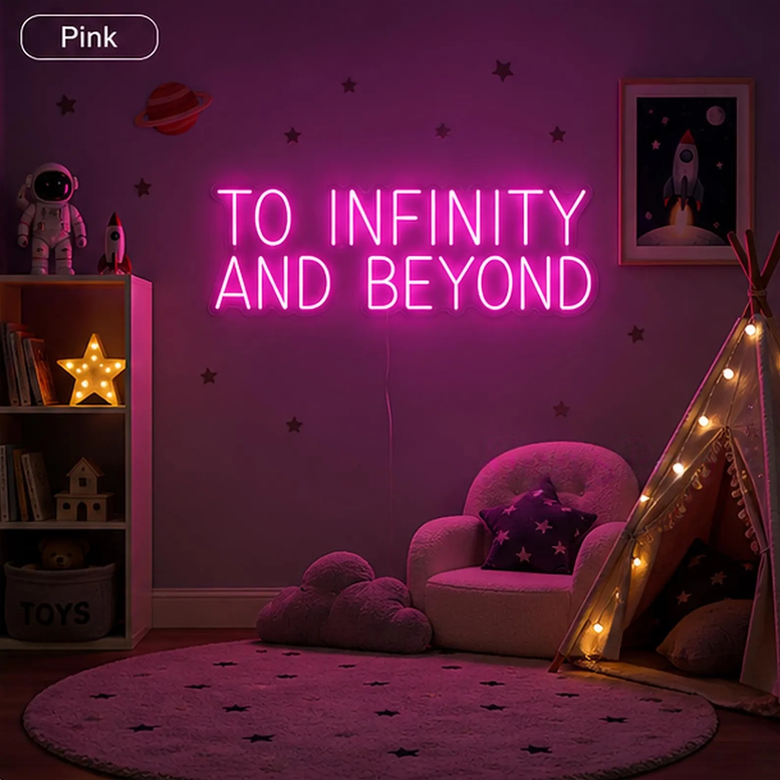 To Infinity And Beyond Neon Si - огляд і ціна Lighting Decor And Beyond