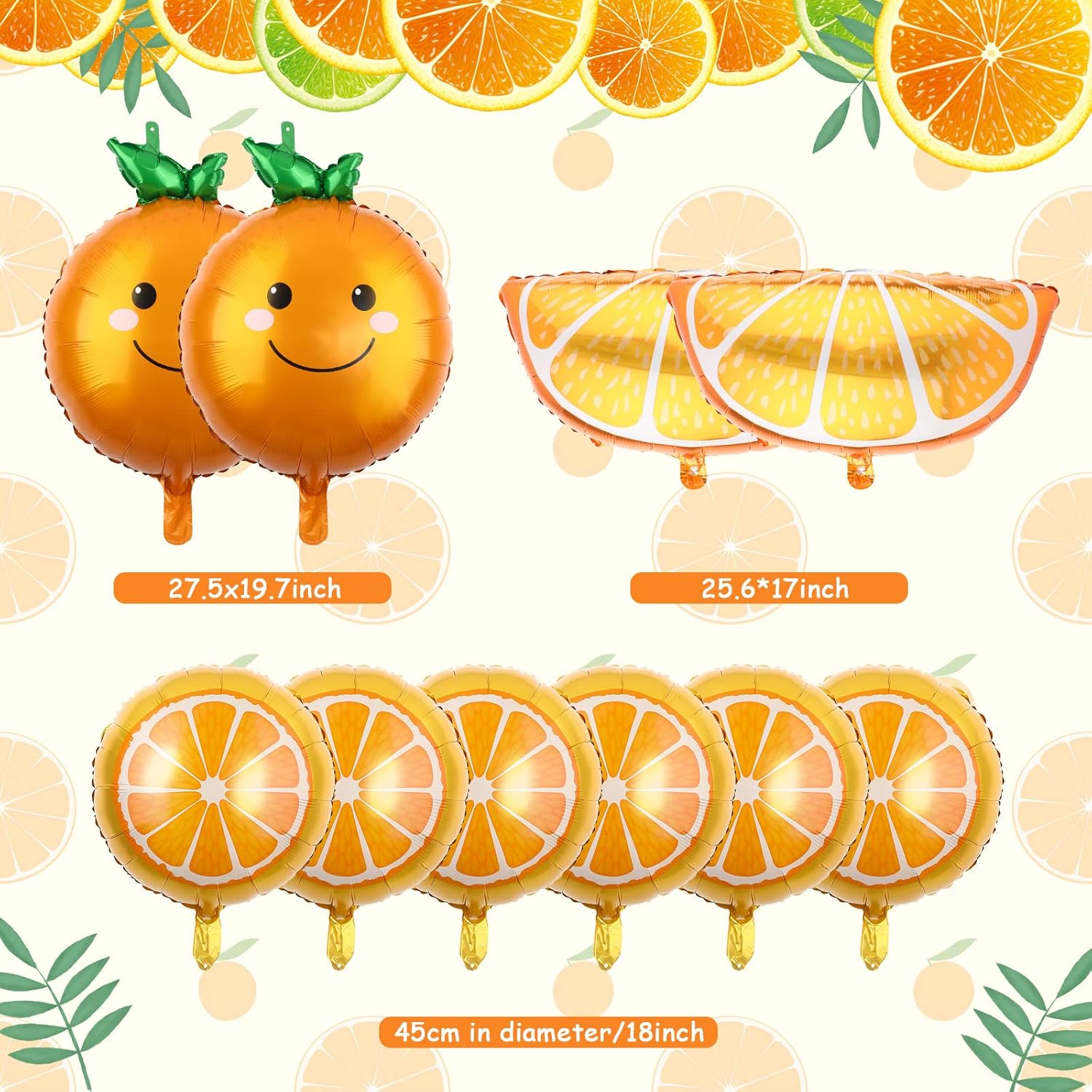 10Pcs Orange Slice Fruit Ballo - огляд і ціна Orange Lighting Decor
