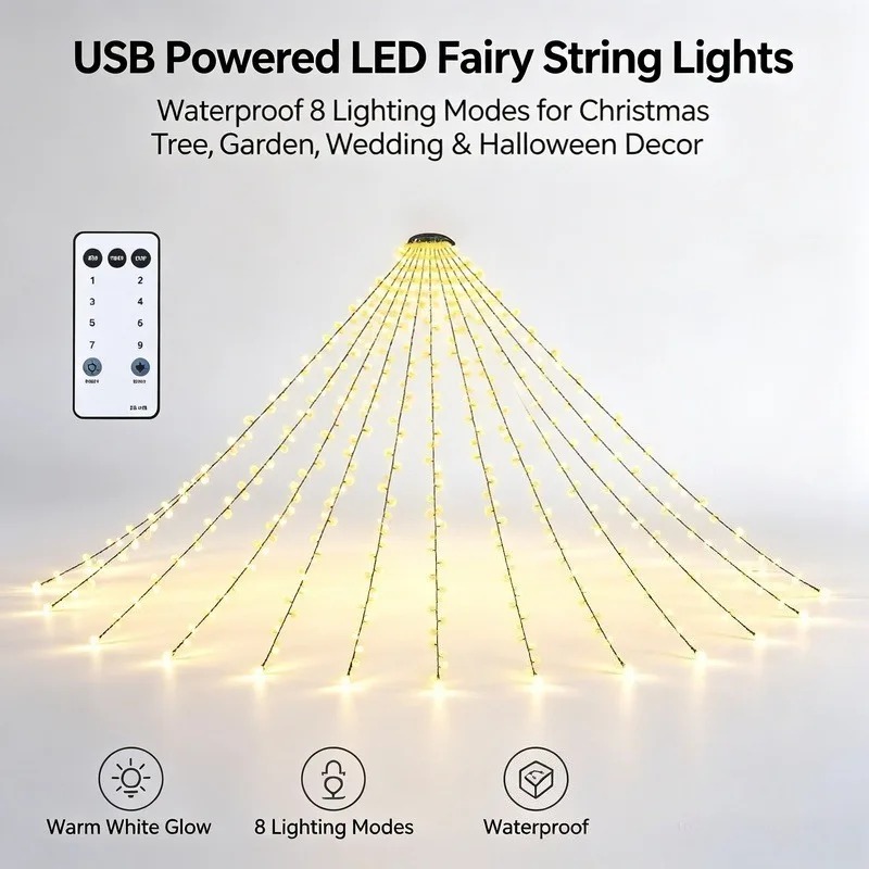 Waterproof USB LED String Ligh - огляд і ціна Lighting Christmas Decor
