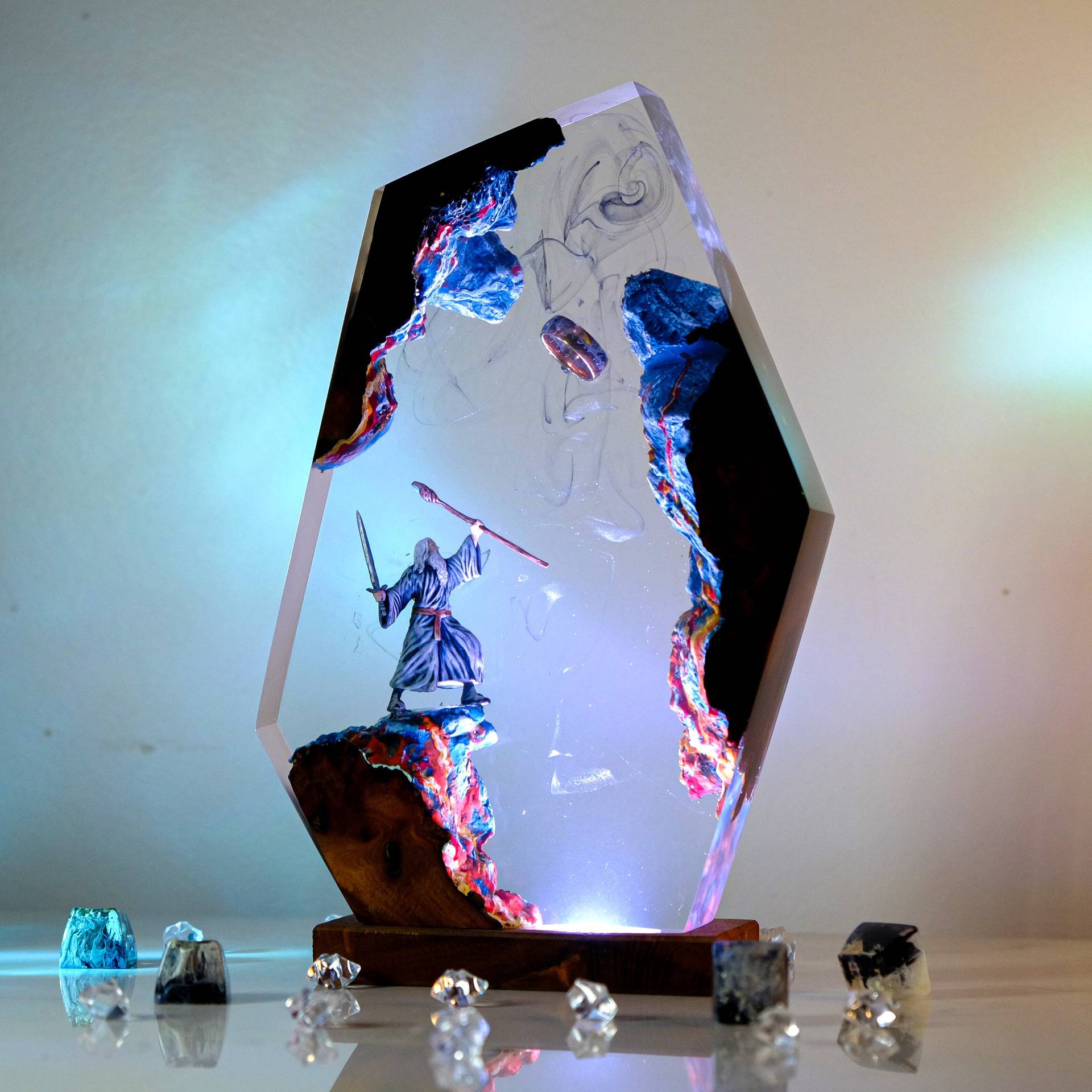 Movie Scence Figure Table Resi - огляд і ціна Lighting Christmas Decor
