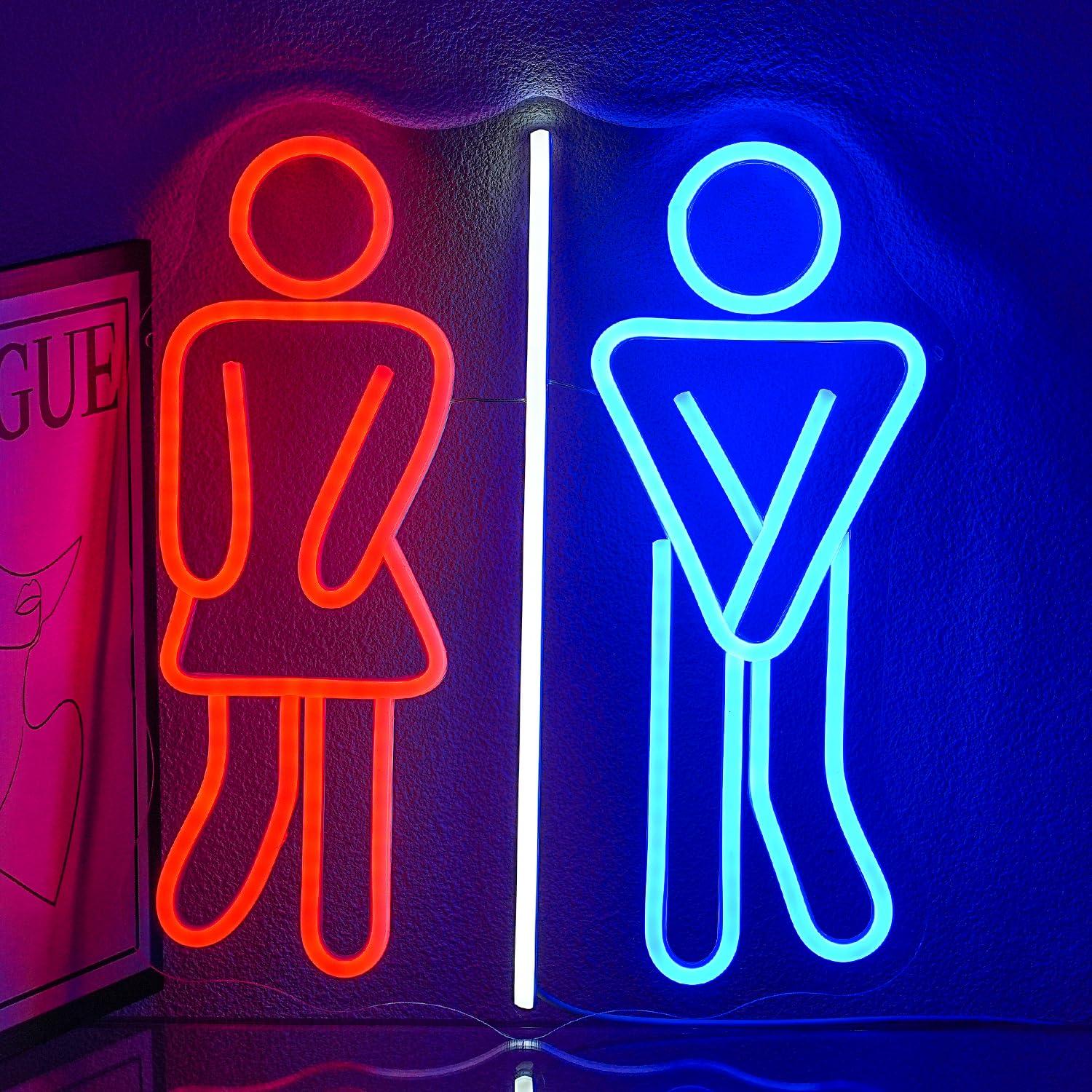 Restroom Neon Signs Toilets US - огляд і ціна Lighting Decor Bedroom