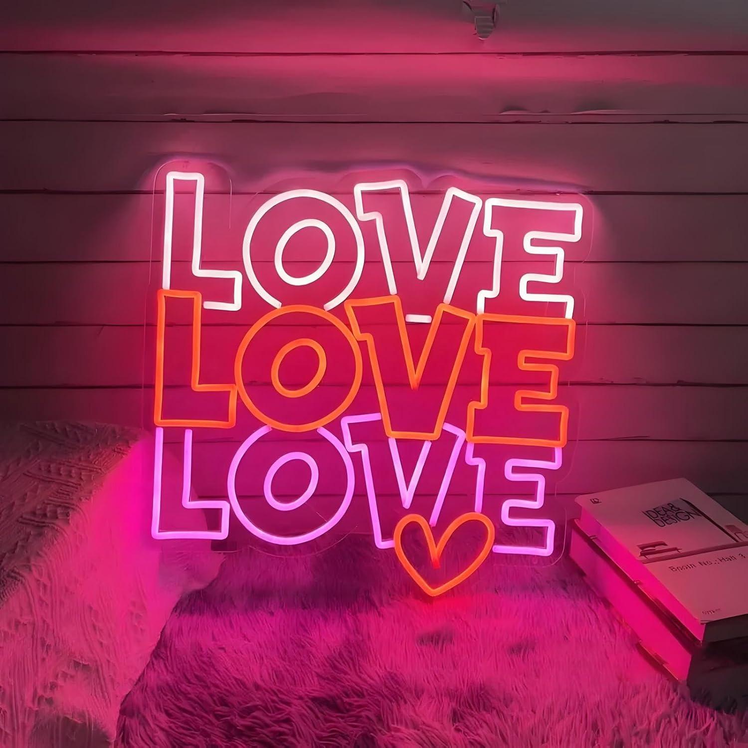 Love Neon Sign USB Dimmable LE - огляд і ціна Led Lighting Wall Decor