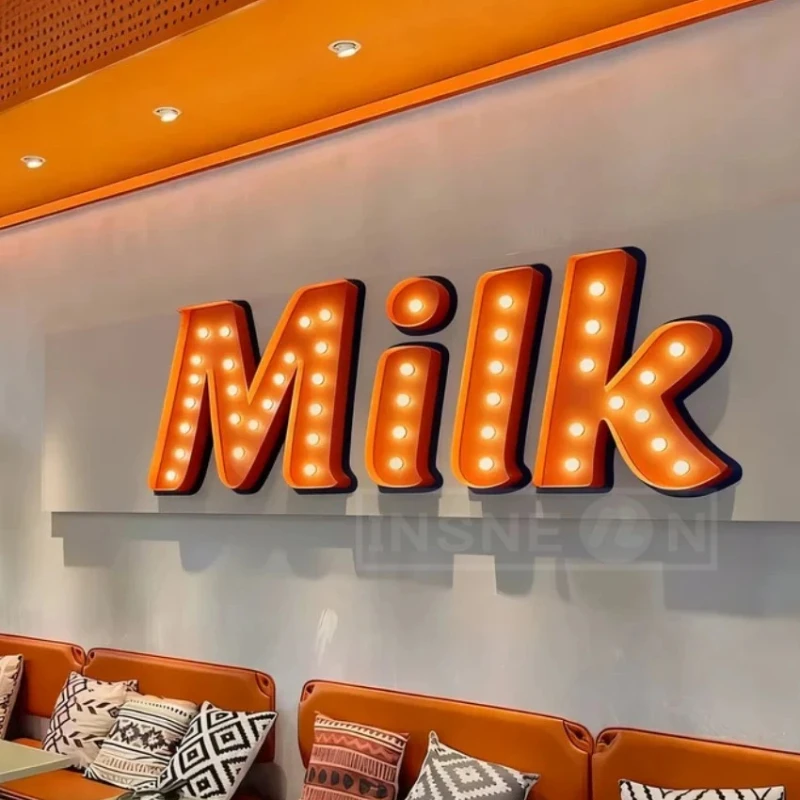 Custom Bulb Letters Metal Ligh - огляд і ціна Lighting Metal Wall Decor