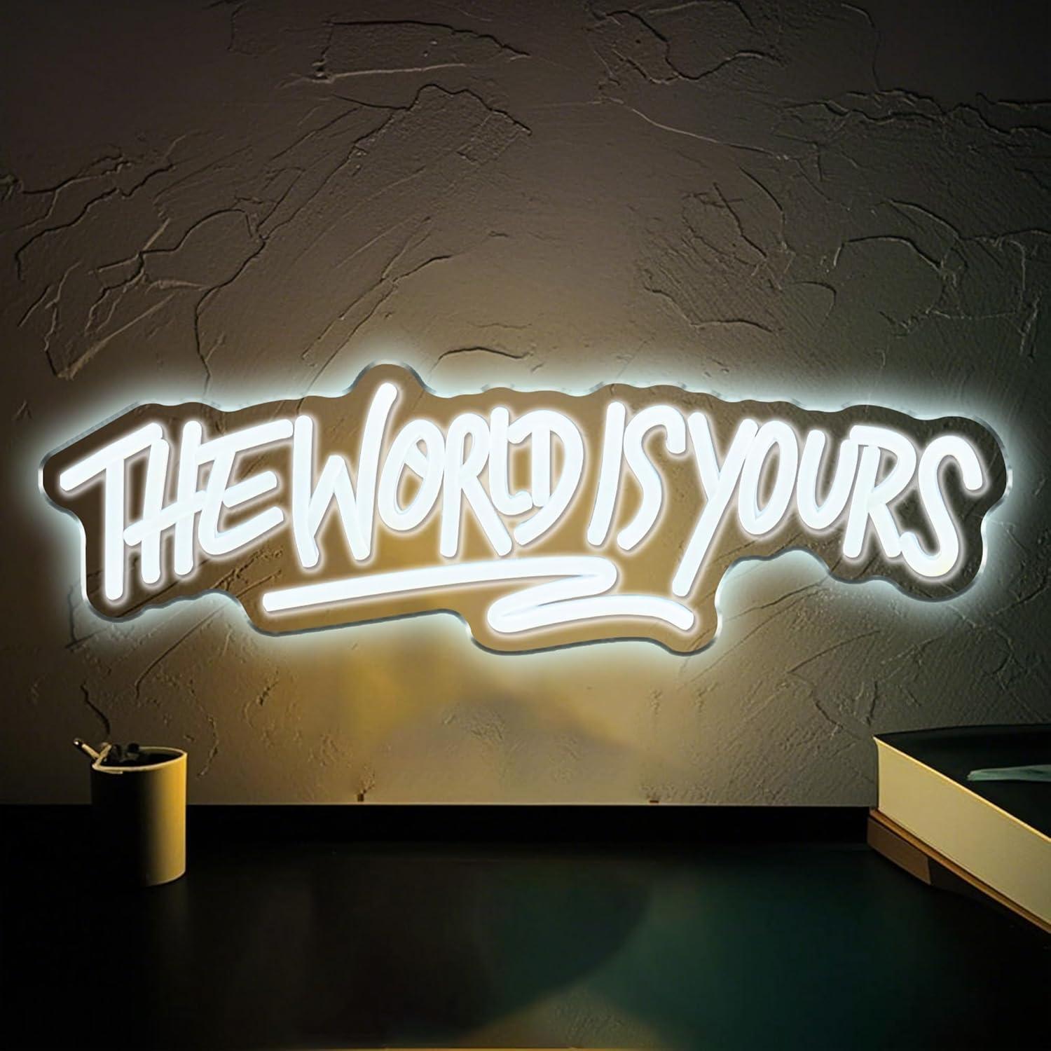 The World is Yours Neon Sign U - огляд і ціна Led Lighting Wall Decor