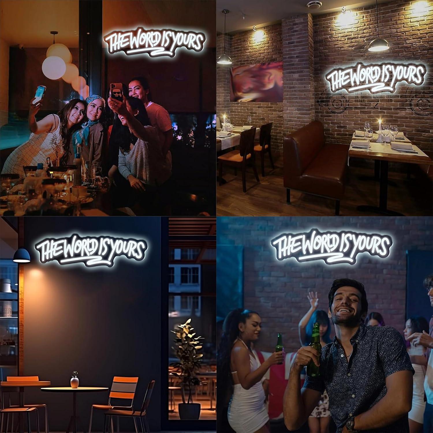 The World is Yours Neon Sign U - огляд і ціна Led Lighting Wall Decor