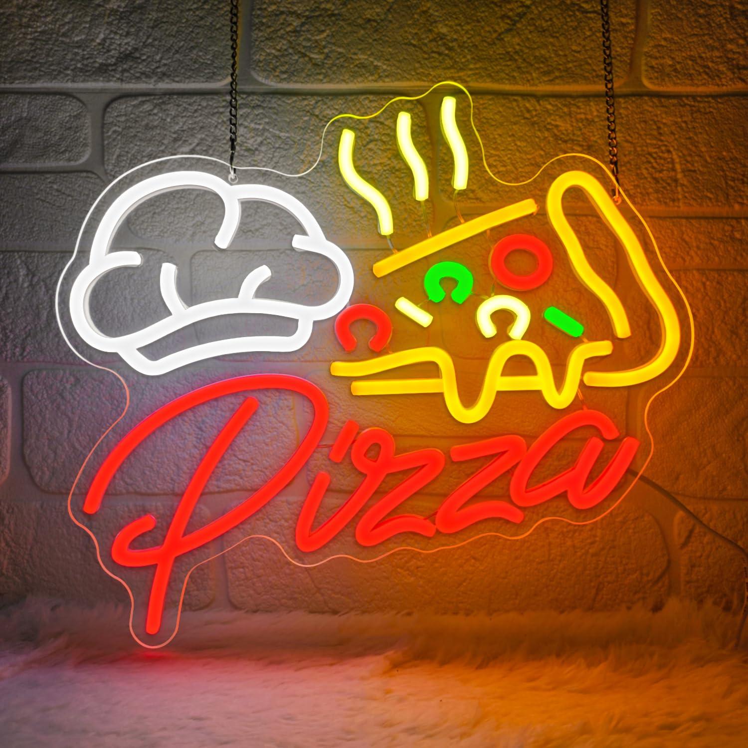 Pizza Neon Sign Colorful Pizza - огляд і ціна Led Lighting Wall Decor