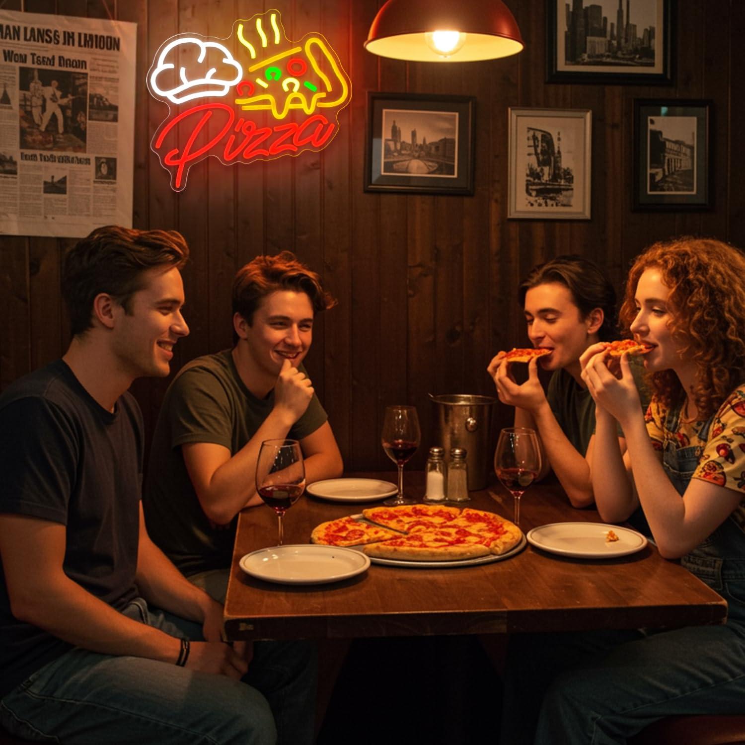 Pizza Neon Sign Colorful Pizza - огляд і ціна Led Lighting Wall Decor