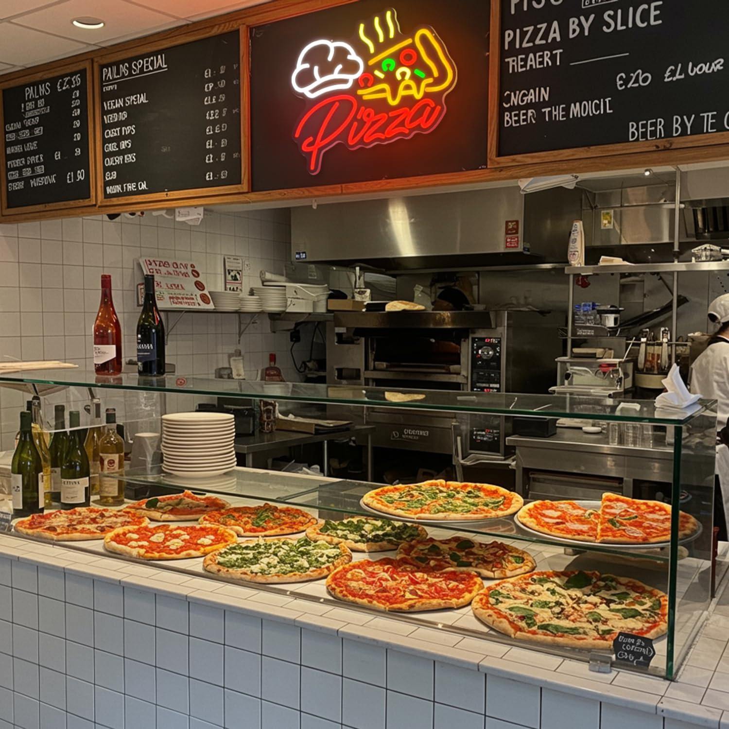 Pizza Neon Sign Colorful Pizza - огляд і ціна Led Lighting Wall Decor
