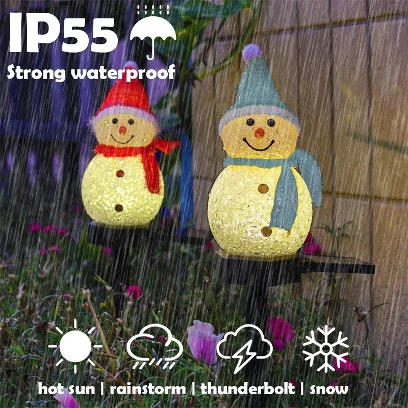 Christmas Snowman Solar Garden - огляд і ціна Lighting Christmas Decor