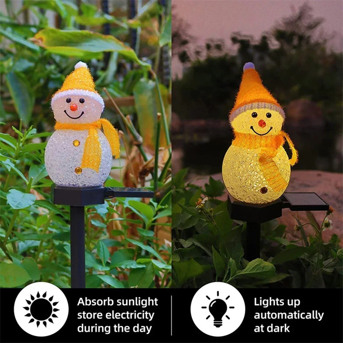 Christmas Snowman Solar Garden - огляд і ціна Lighting Christmas Decor